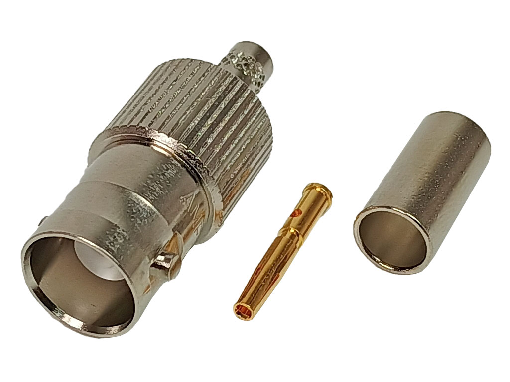 Konektor BNC pro kabel RG58 krimpovací - samice