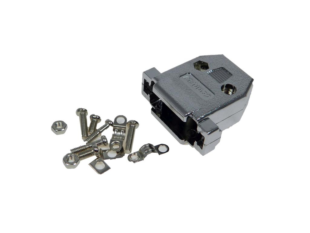 Konektor CANNON 15/26 pin - krytka plastová pokovená, stíněná