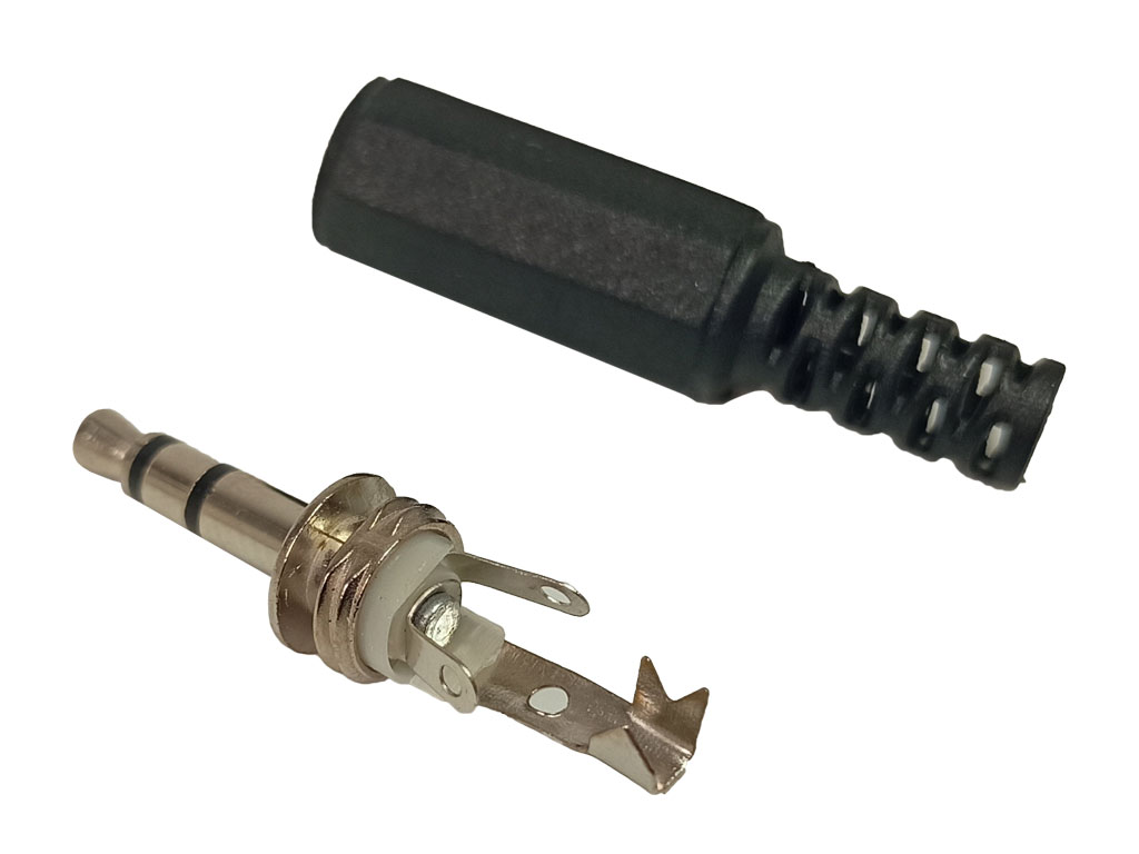 Konektor JACK 3.5mm stereo - sameček PLAST