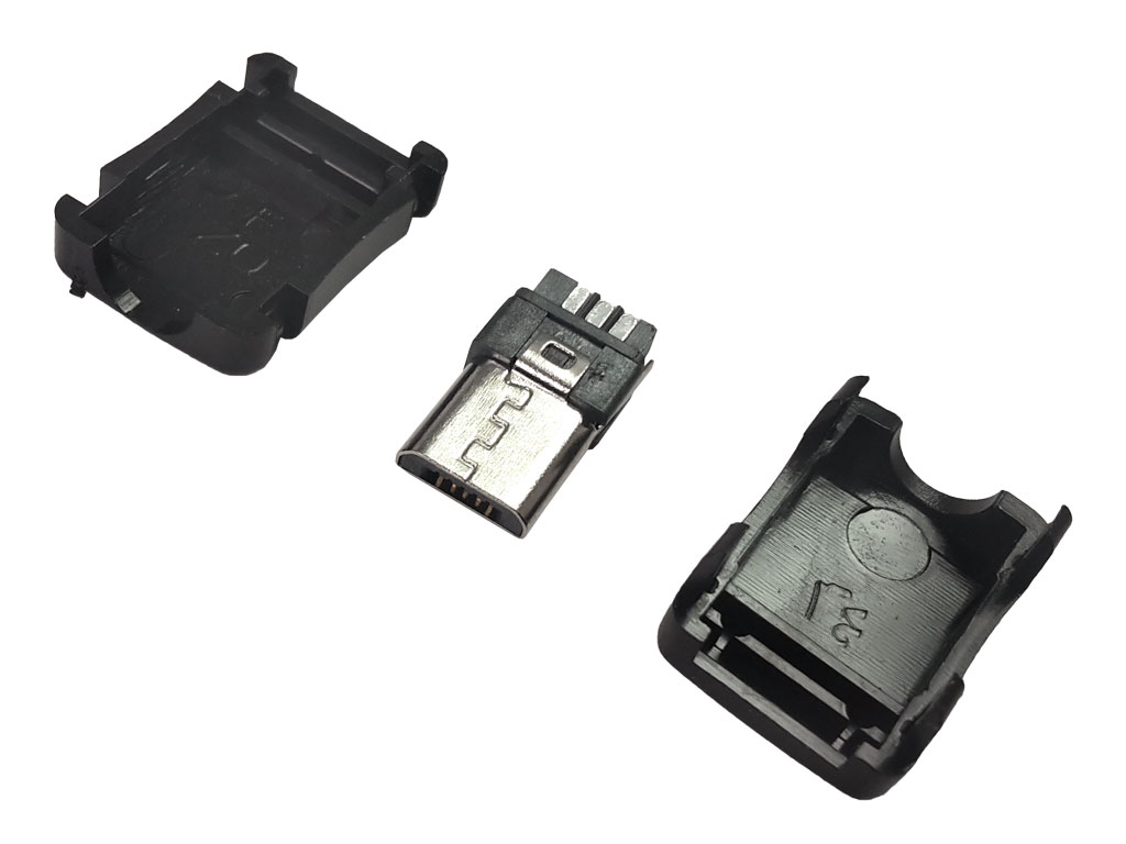 Konektor micro USB samec na kabel pro napájení