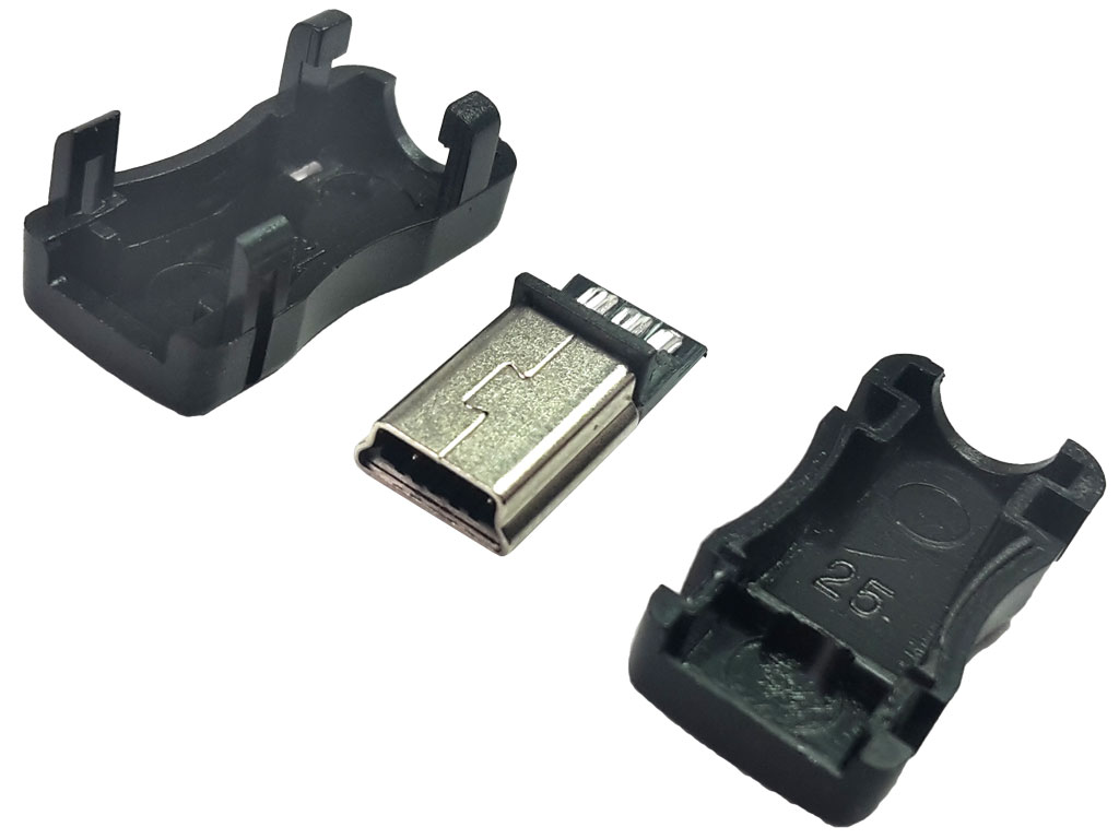 Konektor mini USB samec na kabel pro napájení