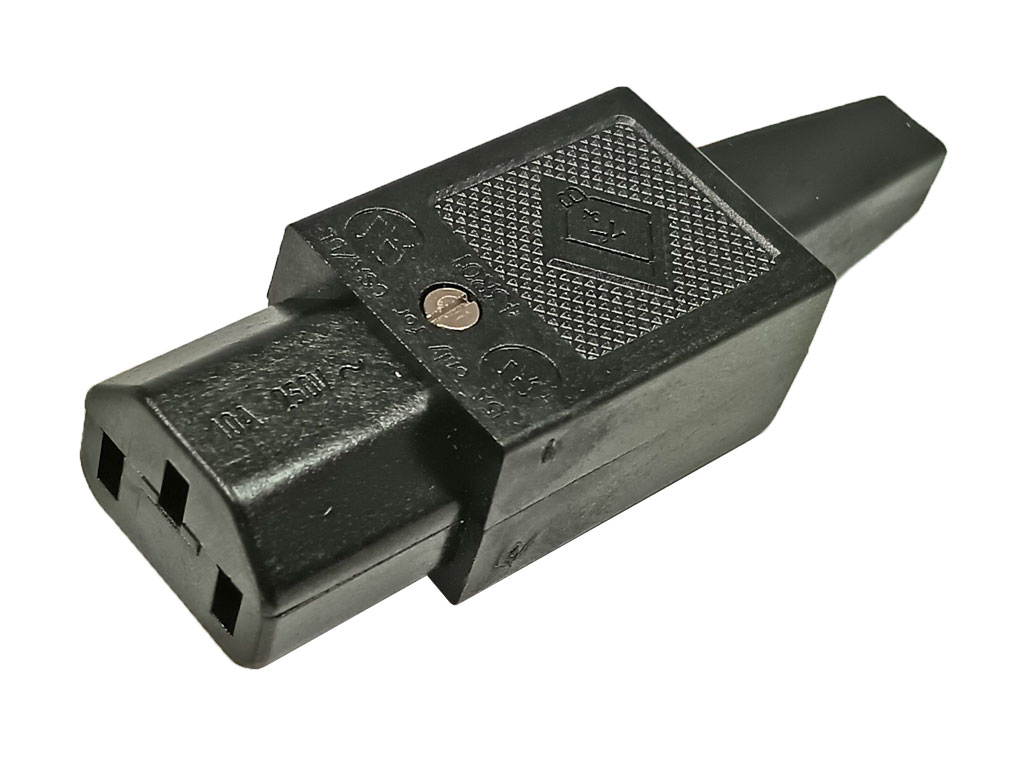 Konektor napájecí pro počítač 230V/M IEC C13 10A