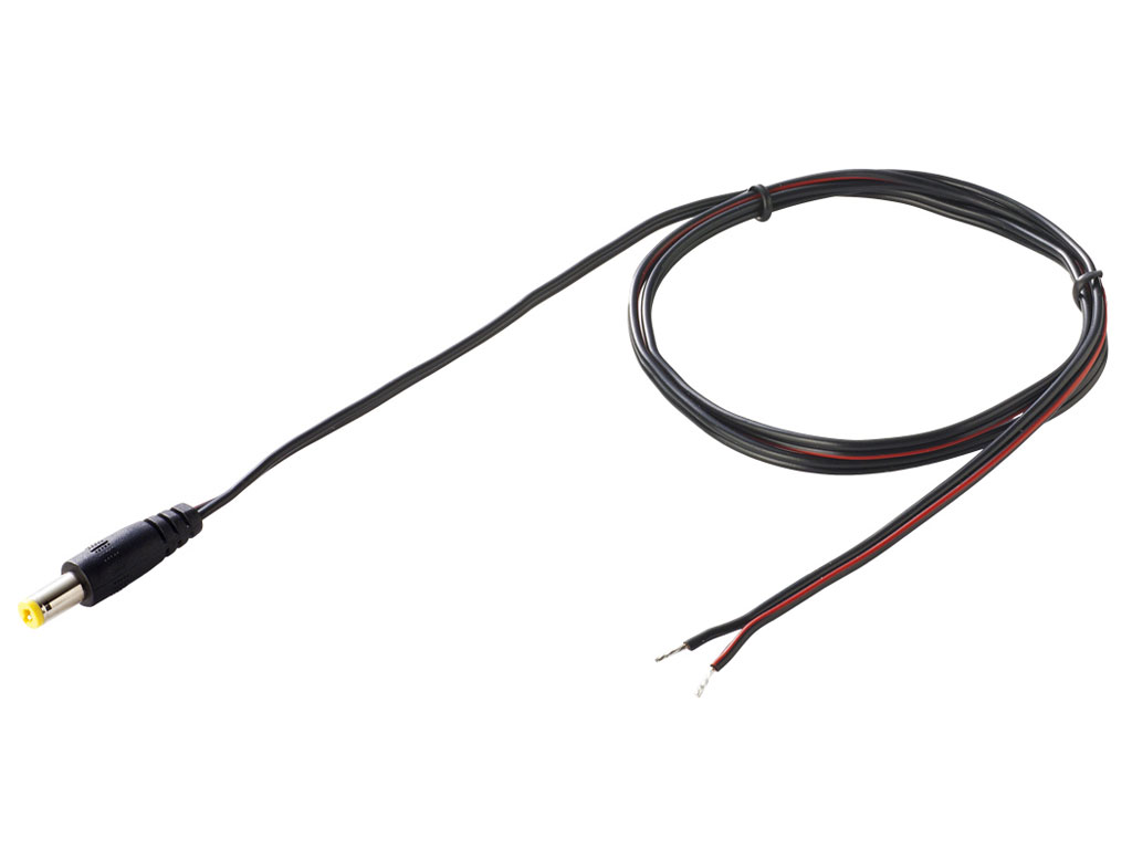 Konektor napájecí prodlužovací 0.8m samec konektor 5.5x2.1x11mm