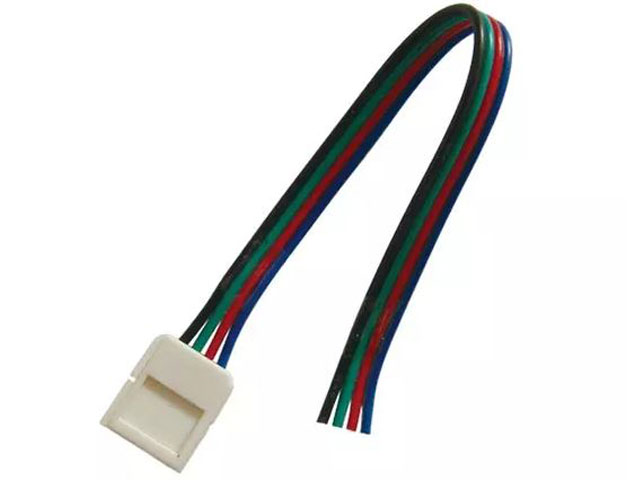 Konektor nepájivý pro RGB LED pásky 5050 pro 30 a 60 LED / m o šířce 10mm s vodičem