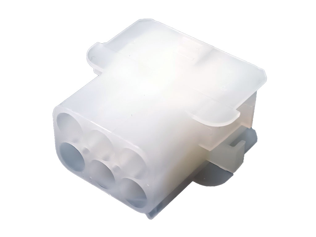 Konektor signálový - tělo bez kontaktů, zástrčka NLSG-2X3 přímá na kabel, 2x3 piny