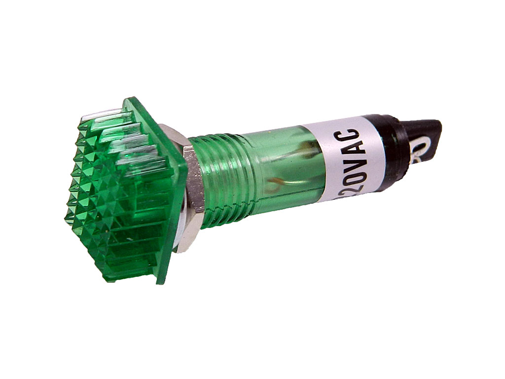 Kontrolka s doutnavkou - zelená 230V