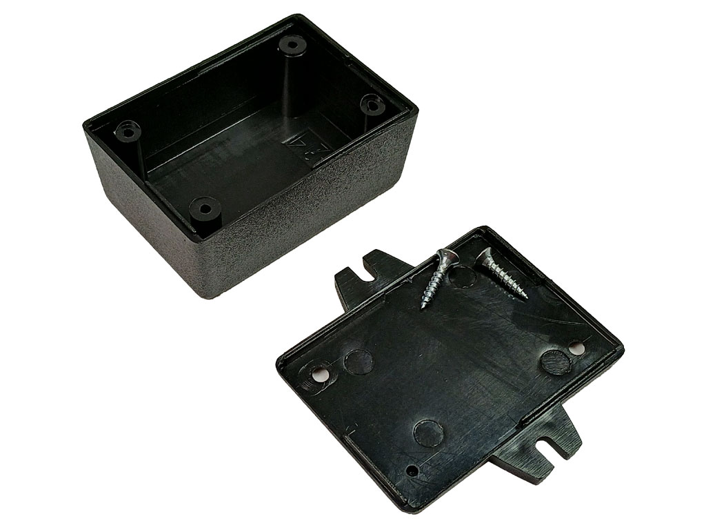 Krabička plastová, dvoudílná KPZ 1BU, s úchyty