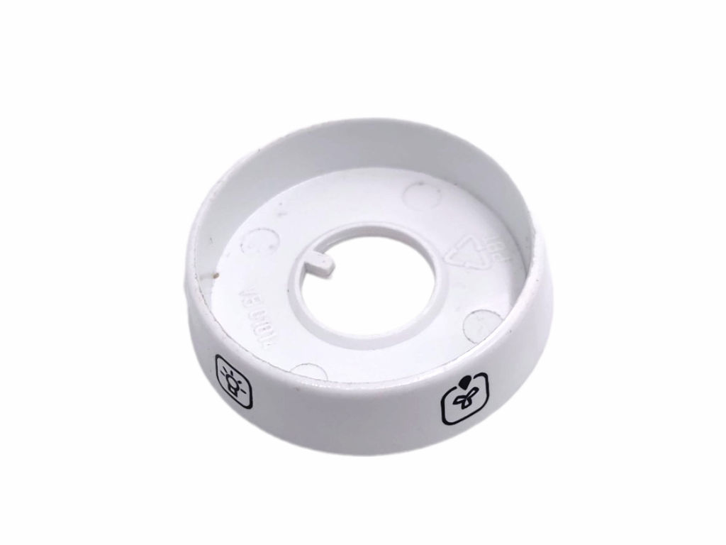 Kroužek přepínače funkcí trouby pod knoflik na sporák Mora 3453, Gorenje 850395, bílý