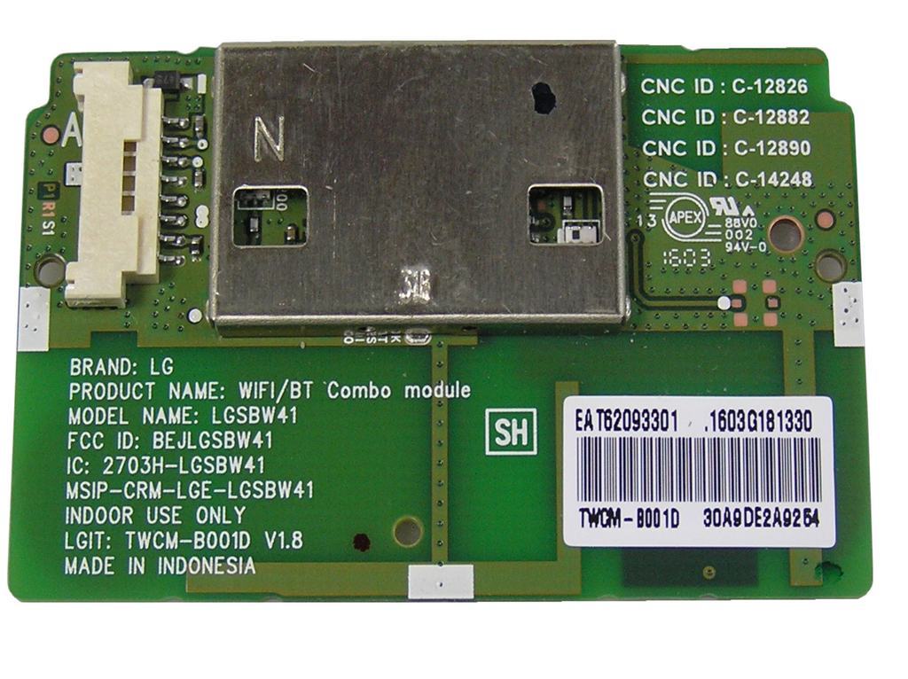 LCD LED modul WiFi  LG EAT62093301 / LG - network-WIFI module LGSBW41 / TWCM-B001D