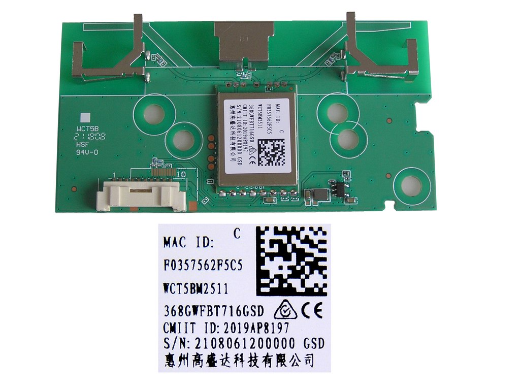 LCD LED modul WiFi  Philips WCT5BM2511 / Philips - network-WIFI module 368GWFBT716GSD / 996592100670