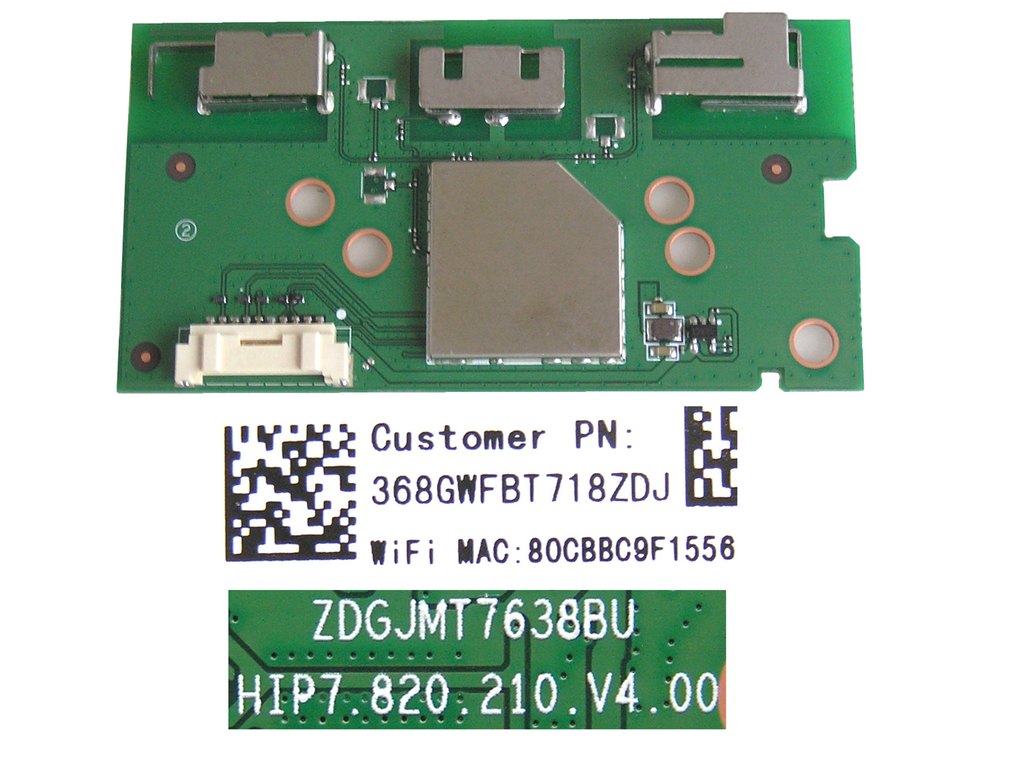 LCD LED modul WiFi  Philips ZDGJMT7638BU / Philips - network-WIFI module 368GWFBT718ZDJ / 996592200491