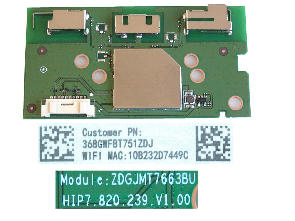 LCD LED modul WiFi  Philips ZDGJMT7663BU / Philips - network-WIFI module 368GWFBT751ZDJ / 996592200490