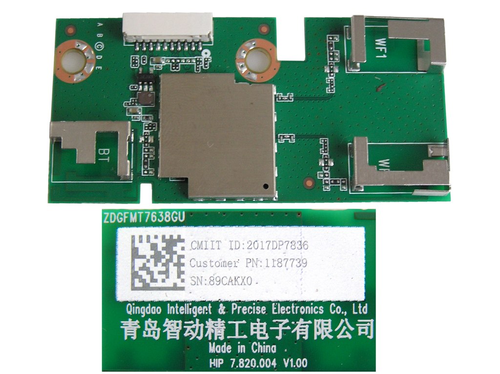 LCD LED modul WiFi  ZDGF7638GU / network-WIFI module 1187739 / HIP7.820.004.V1.00 / 2017DP7836