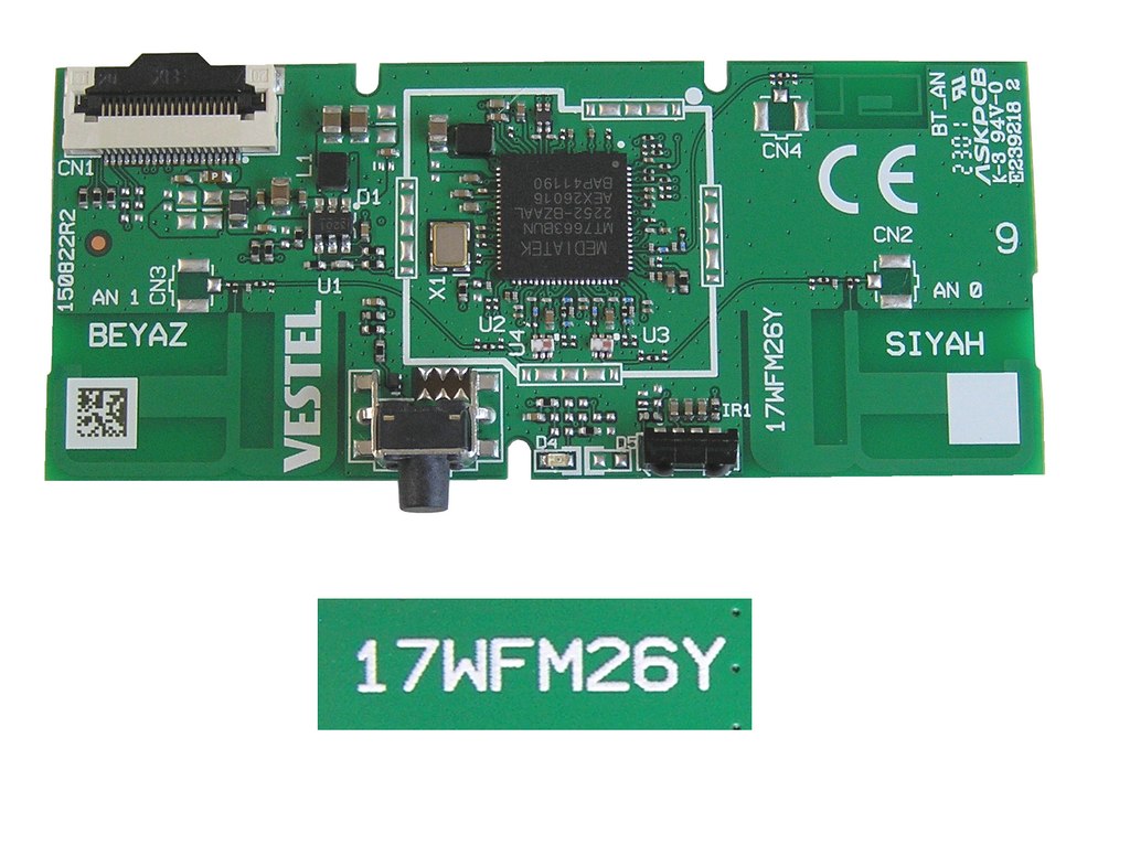 LCD LED modul ovládání a WiFi  Vestel 17WFM26Y / Vestel WIFI module 23810768 / 150822R2