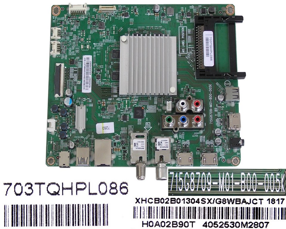 LCD LED modul základní deska Philips XHCB02B01304SX/G8WBAJCT  / Main board assy 715G8709-M01-B00-005K / 703TQHPL086