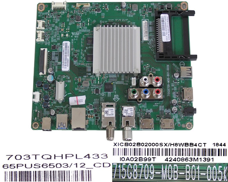 LCD LED modul základní deska Philips XICB02B02000SX/H8WBB4CT  / Main board assy 715G8709-M0B-B01-005K / 703TQHPL433