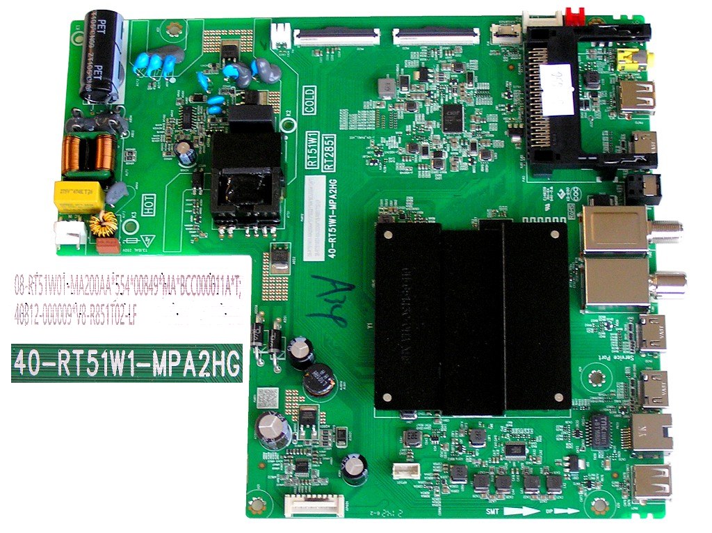 LCD LED modul základní deska Thomson 08-RT51W01-MA200AA*554*00849*MABCC000011A*T / Main board assy 40-RT51W1-MPA2HG