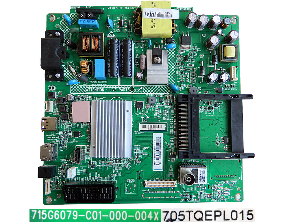 LCD LED modul základní deska XDCC0NB0250002/DN9BABLLS / Main board assy 715G6079-C01-00-004X / 705TQEPL015