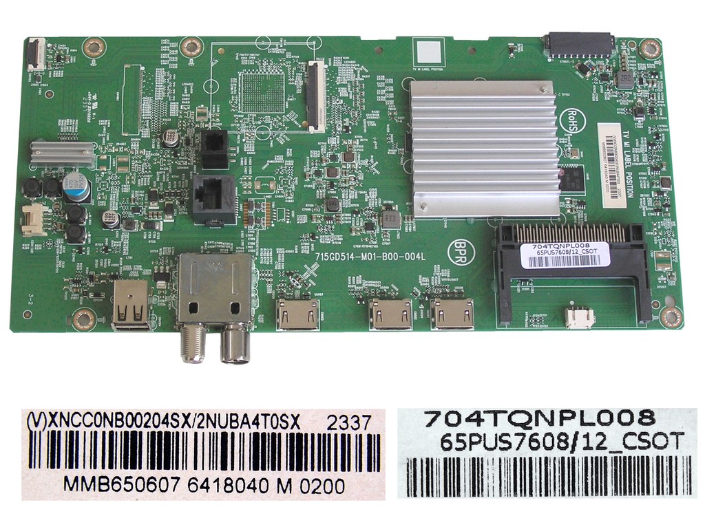 LCD LED modul základní deska XNCC0NB00204SX/2NUBA4T0SX / Main board assy 715GD514-M01-B00-004L / 704TQNPL008