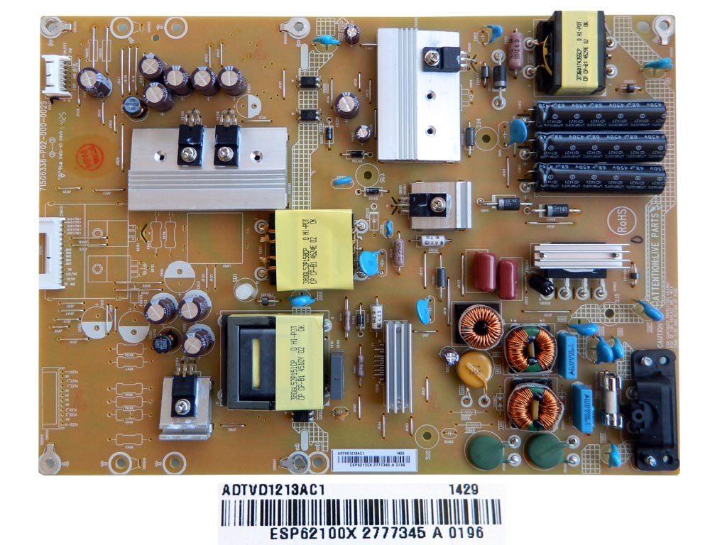 LCD LED modul zdroj ESP62100X / SMPS power supply board 715G6338-P02-000-002S 