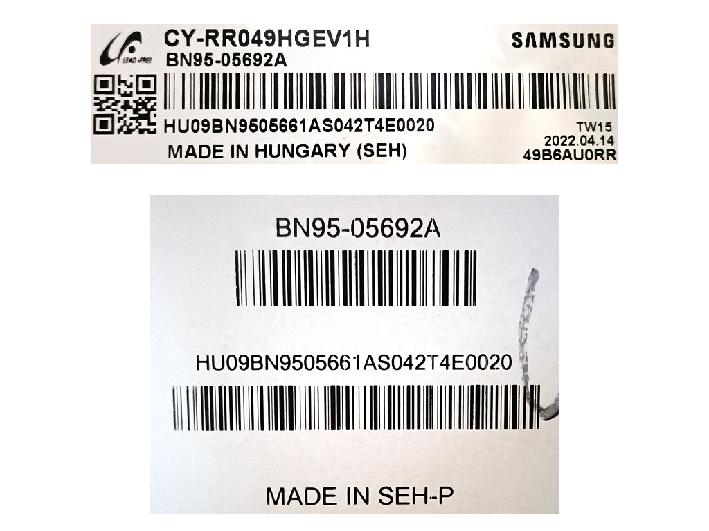 LCD displej 49 palců BN95-05692A Samsung ,CY-RR049HGEV1H panel 