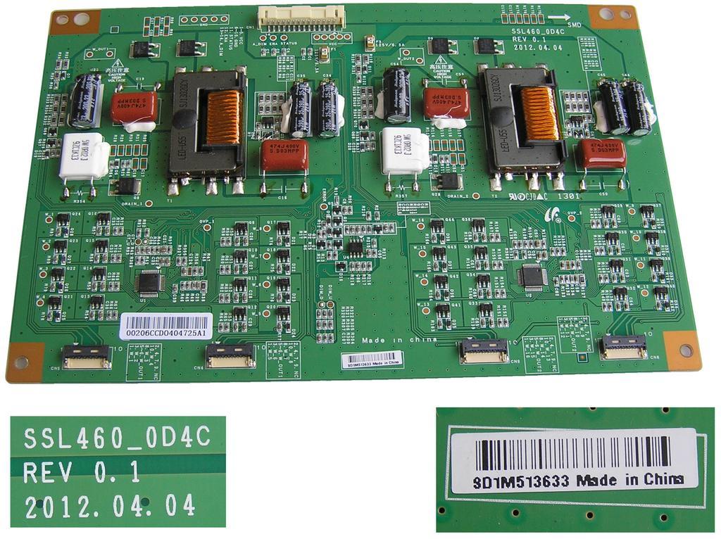 LCD modul LED driver SSL460_0D4C rev. 0.1 /  LED driver board lj97-00206