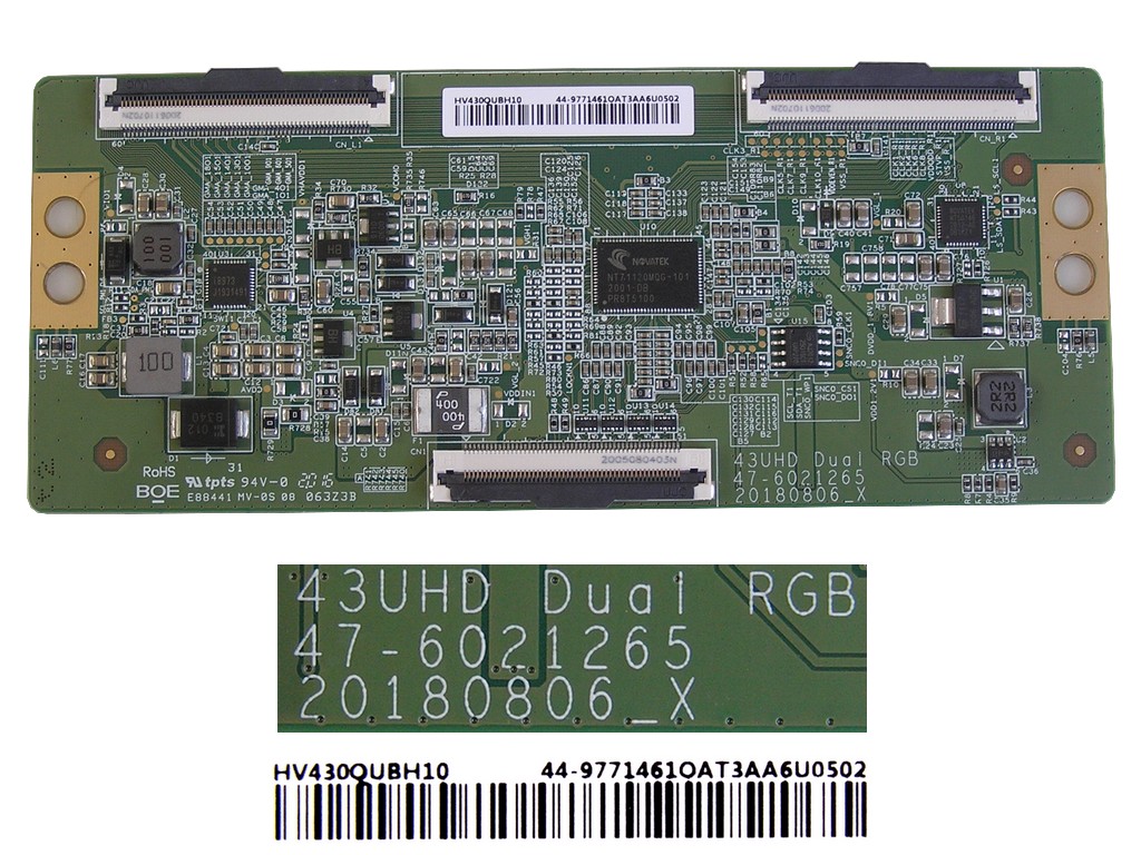 LCD modul T-CON  43UHD Duai RGB 47-6021265 / T-con board HV430QUBH10 44-9771461