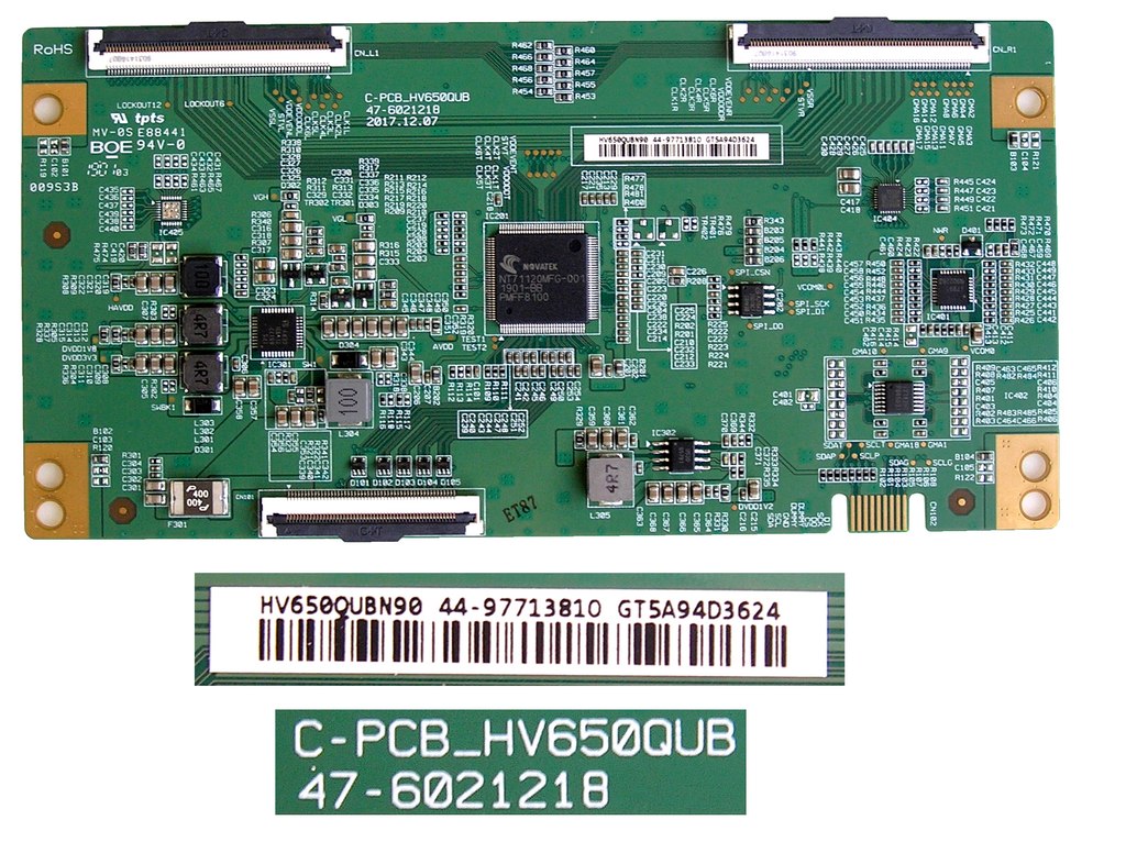 LCD modul T-CON HV650QUBN90  / TCON board C-PCB_HV650QUB 47-6021218 / HV650QUBN90 47-97713810 