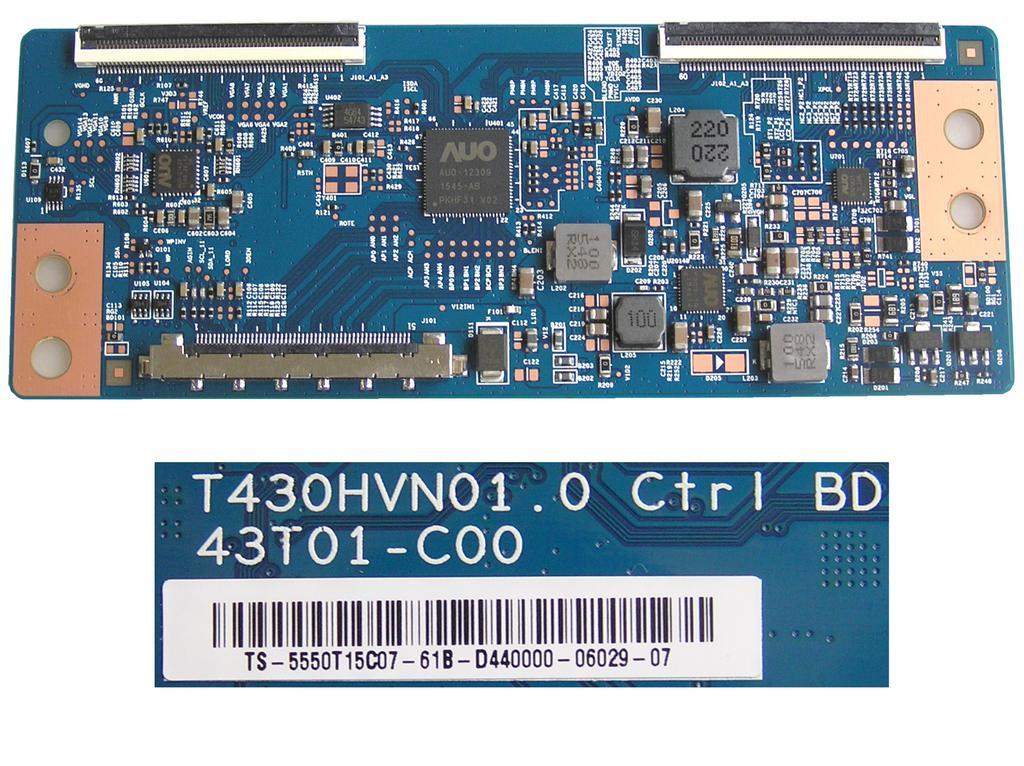 LCD modul T-CON  T430HVN01.0 43T01-C00 / TCON BOARD TS-5550T15C07-616