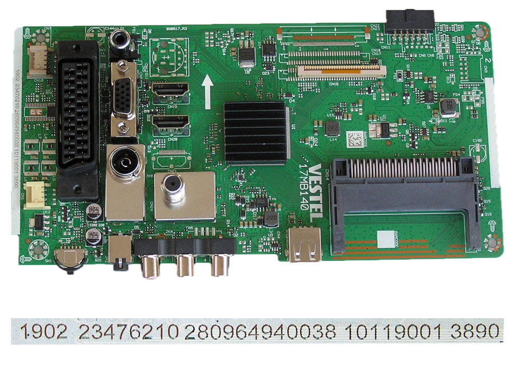 LCD modul základní deska 17MB140 / Main board 23476210 Toshiba 24W1764DG