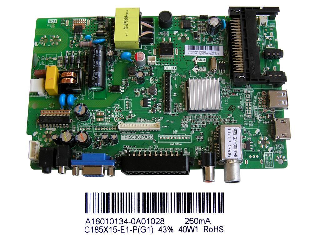 LCD modul základní deska Changhong LED19D2000H / Main board C185X15-E1-P(G1) / A16010134-0A01028