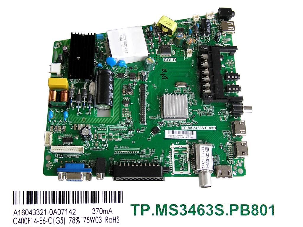 LCD modul základní deska Changhong LED40D2100T2 / main board C400F14-E6-C(G5) / A16043321 / TP.MS3463S.PB801