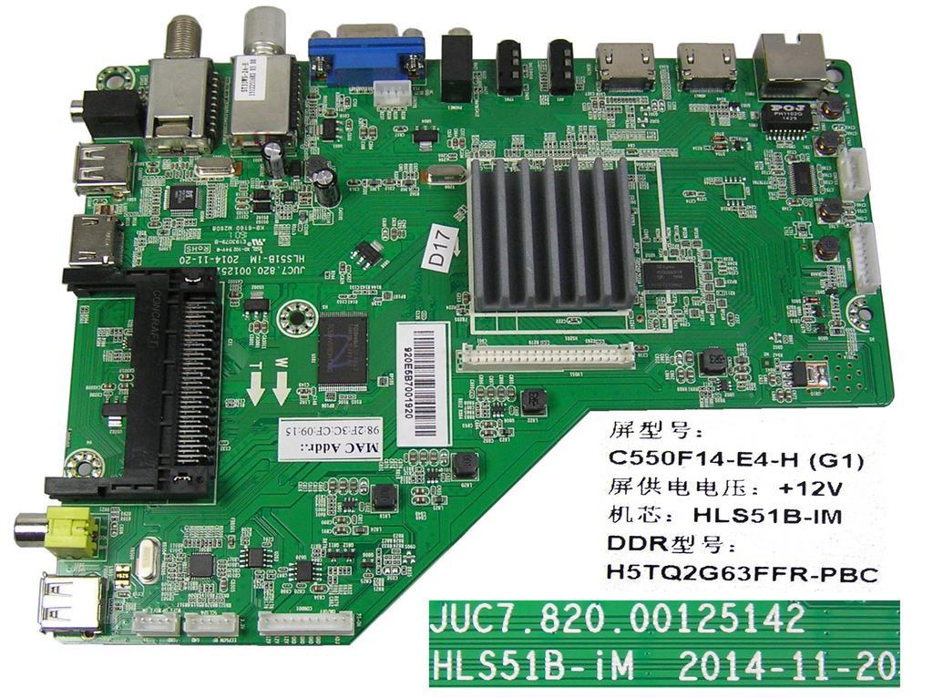 LCD modul základní deska Changhong LED55D2200ST2, LED55D3000ISX  / main board C550F14-E4-H(G1)