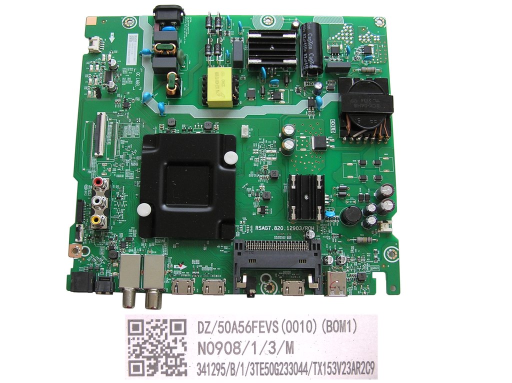 LCD modul základní deska Hisense 50E7KQ / main board 50A56FEVS(0010) / RSAG7.820.12903/ROH / 341295 / HT342826