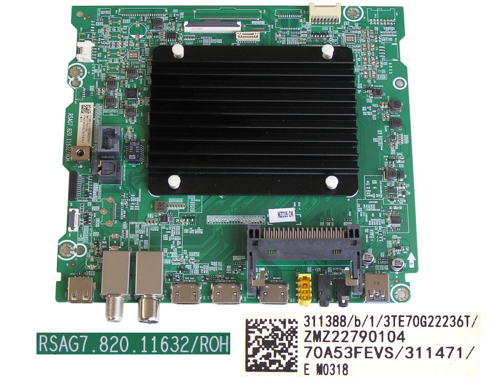 LCD modul základní deska Hisense 70A6BG / main board 70A53FEVS / RSAG7.820.11632/ROH / 311388 / T307484 