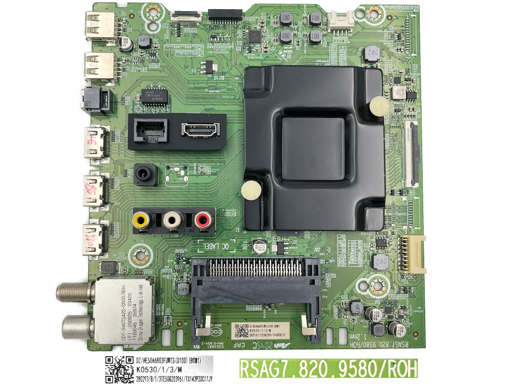 LCD modul základní deska Hisense H50A7500F / main board RSAG7.820.9580 / HE50A6803FUWTS / HT 262286