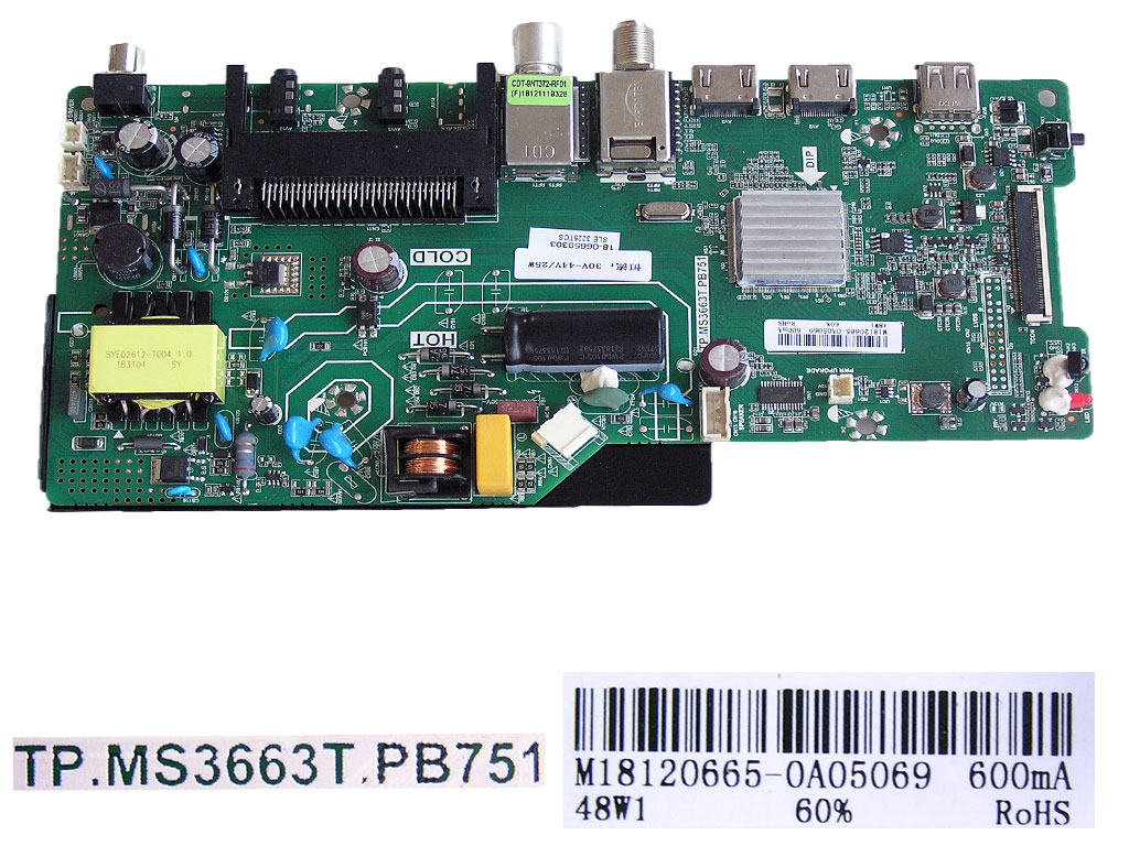 LCD modul základní deska Sencor SLE3225TCS / Main board M18120665-0A05069