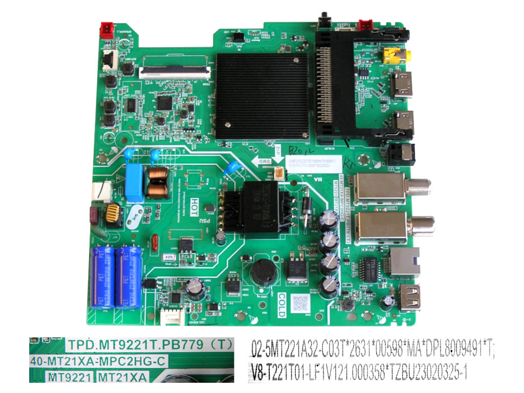 LCD modul základní deska TCL 02-5MT221A32-C03T / main board 40-MT21XA-MPC2HG-C 