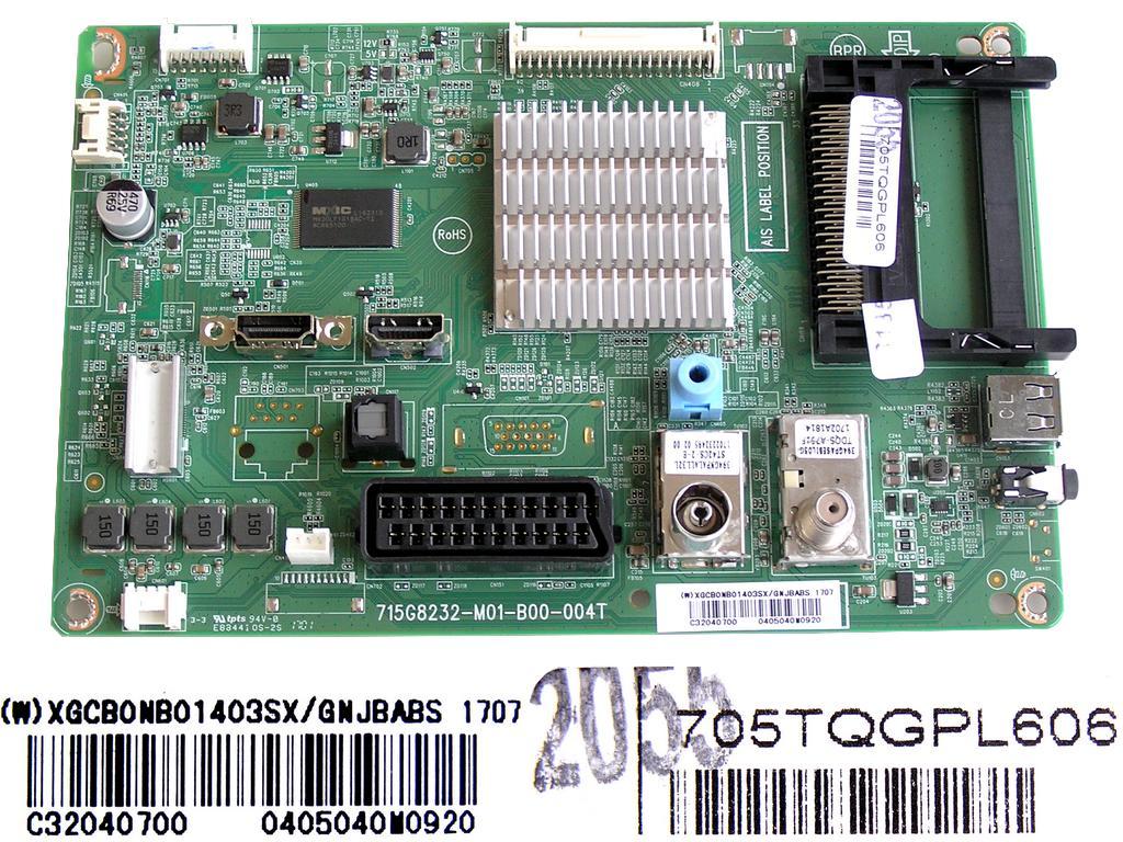 LCD modul základní deska XGCB0NB01403SX/GNJBABS / assy main board 715G8232-M01-B00-004T / 705TQGPL606 / Philips 996596205245