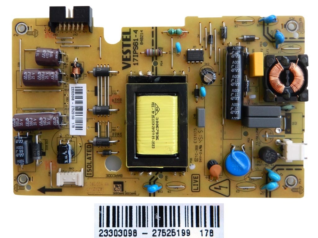 LCD modul zdroj 17IPS31-5 / SMPS power supply board 23303098 