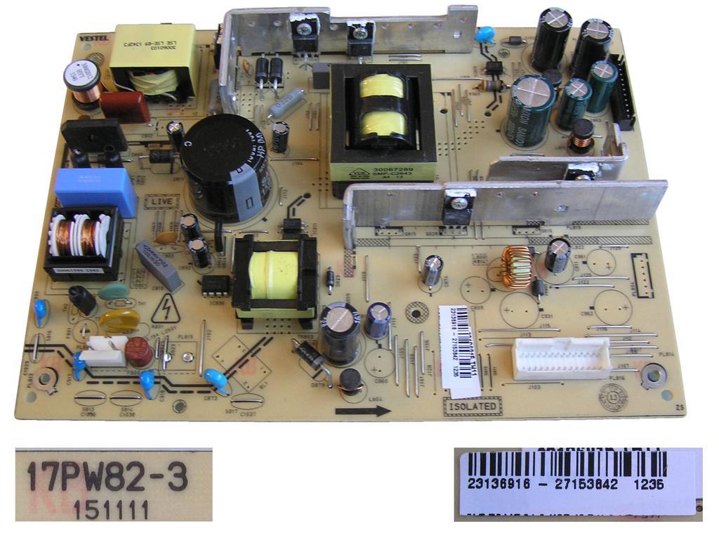 LCD modul zdroj 17PW82-3-26-3 / 17PW25-4 / SMPS BOARD Vestel 23136916  17PW823