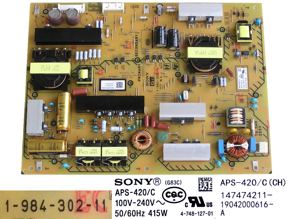 LCD modul zdroj APS-420/C / 1-984-302-11  / POWER SUPPLY BOARD 147474211 / 19042000616-A