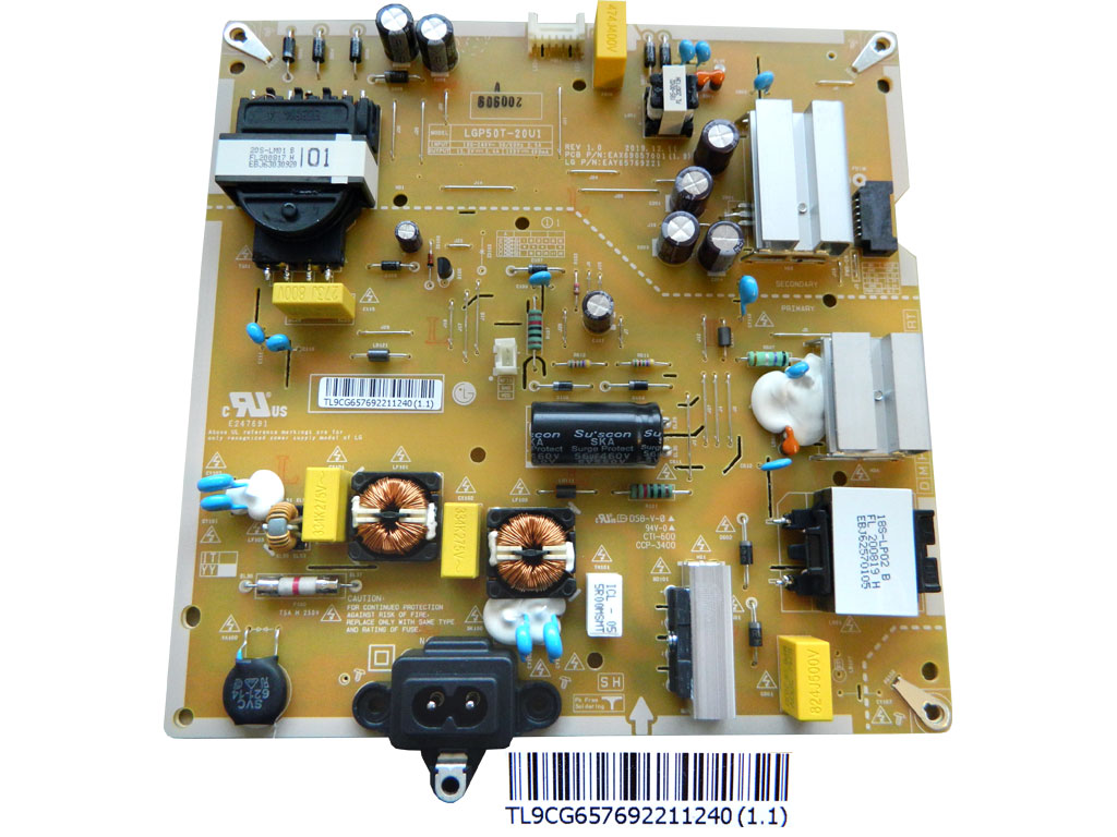 LCD modul zdroj EAY65769221 / Power supply assembly LGP50T-20U1 / EAY65769221 