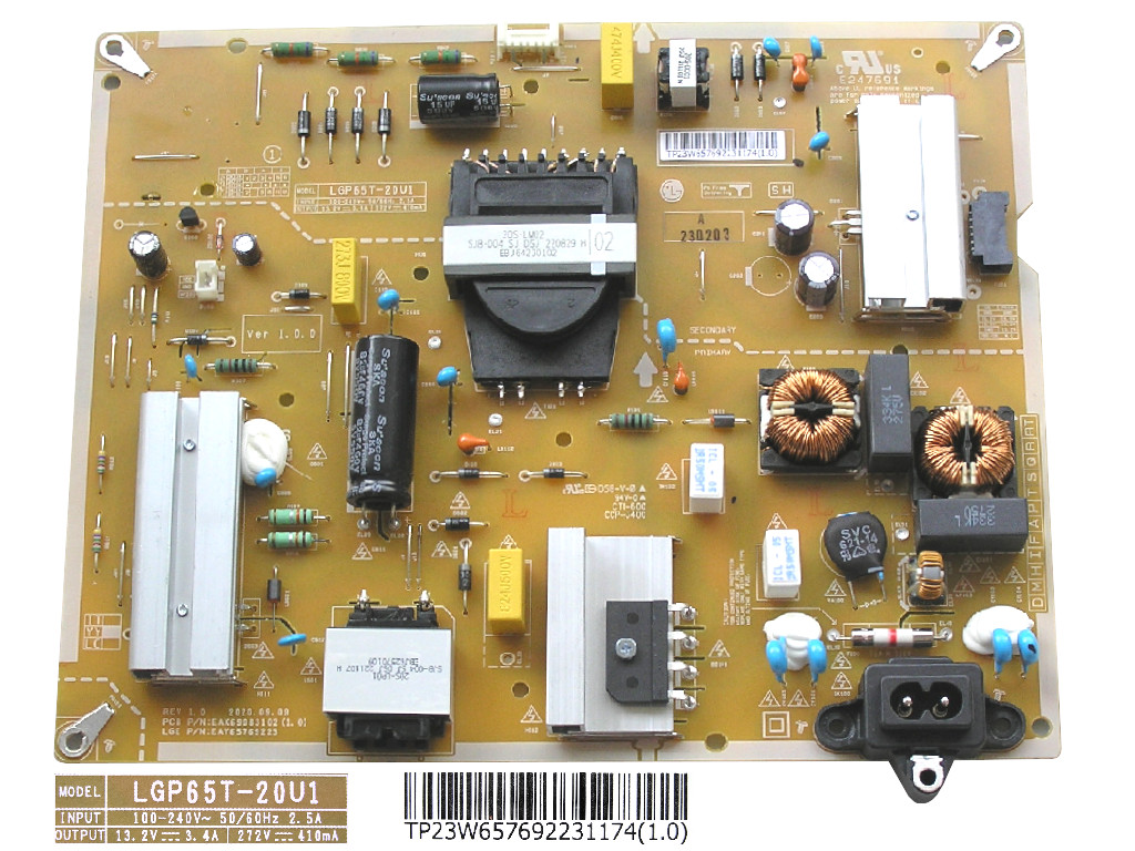 LCD modul zdroj EAY65769223 / Power supply assembly LGP65T-20U1 / EAY65769223