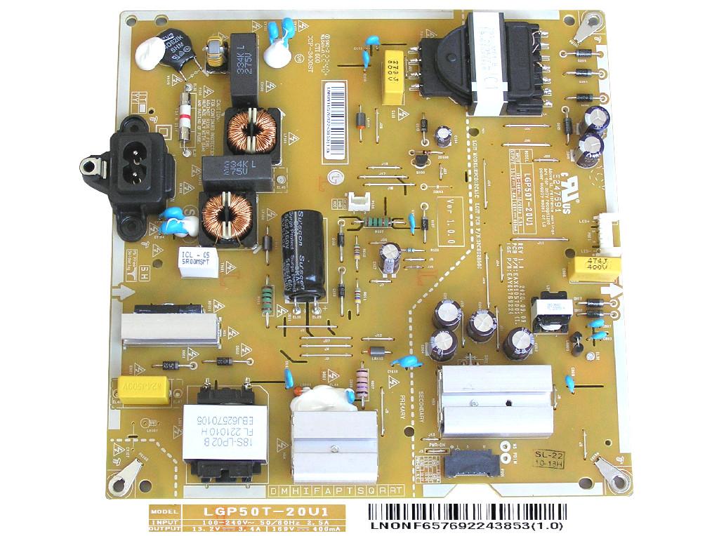 LCD modul zdroj EAY65769224 / Power supply assembly LGP50T-20U1 / EAY65769224