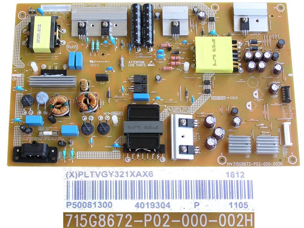 LCD modul zdroj PLTVGY321XAX6  /  SMPS board unit 715G8672-P02-000-002H
