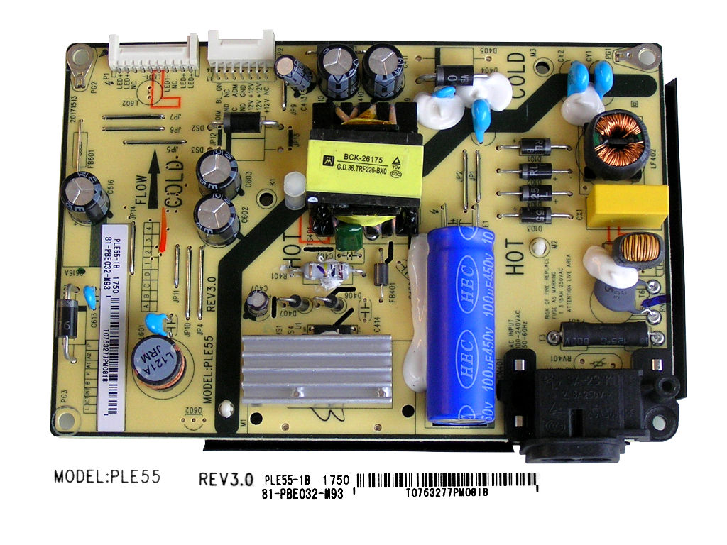 LCD modul zdroj Thomson 81-PBE032-M93  / SMPS power supply board PLE55 Rev3.0