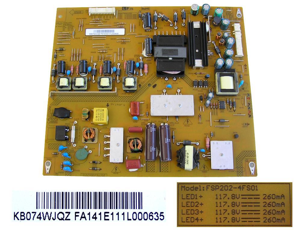 LCD modul zdroje  RUNTKB074WJQZ / PSU Samsung FSP202-4FS01