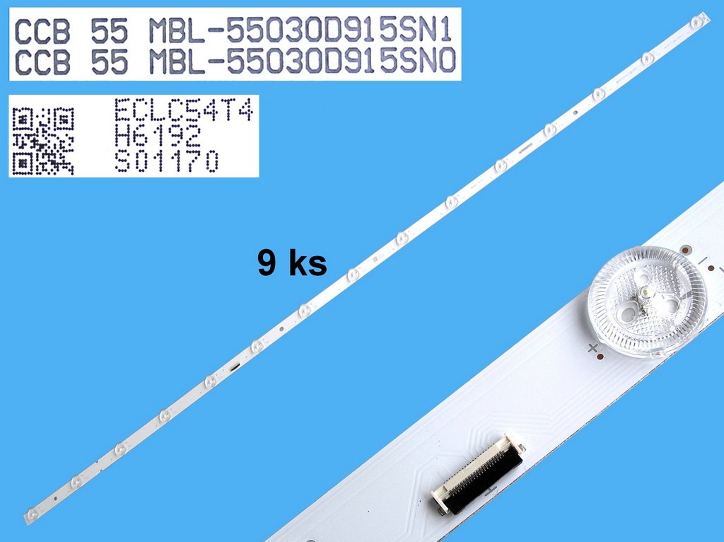 LED podsvit 1080mm sada Sony celkem 9 kusů / DLED Backlight 15 D-LED, Sony 1-984-209-31 / CCB 55 MBL-55030D915SN1 - náhradní výrobce