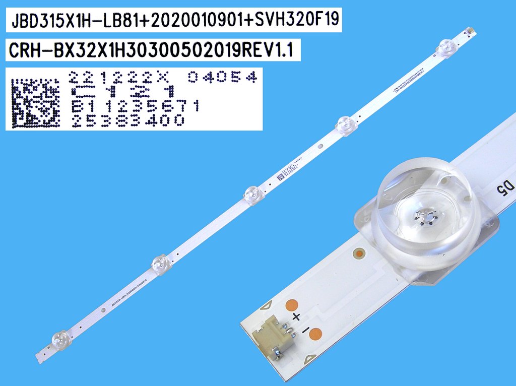 LED podsvit 539mm, 5LED  / DLED Backlight 539mm - 5DLED  CRH-BX32X1H30300502019 Rev1.1 / JBD315X1H-LB81+2020010901+SVH320F19 / JBD315X1H-LB81-2-5 JK / 25383400